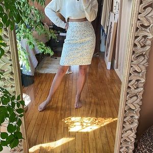 H&M Tweed Style Pencil Skirt with Zip Pockets